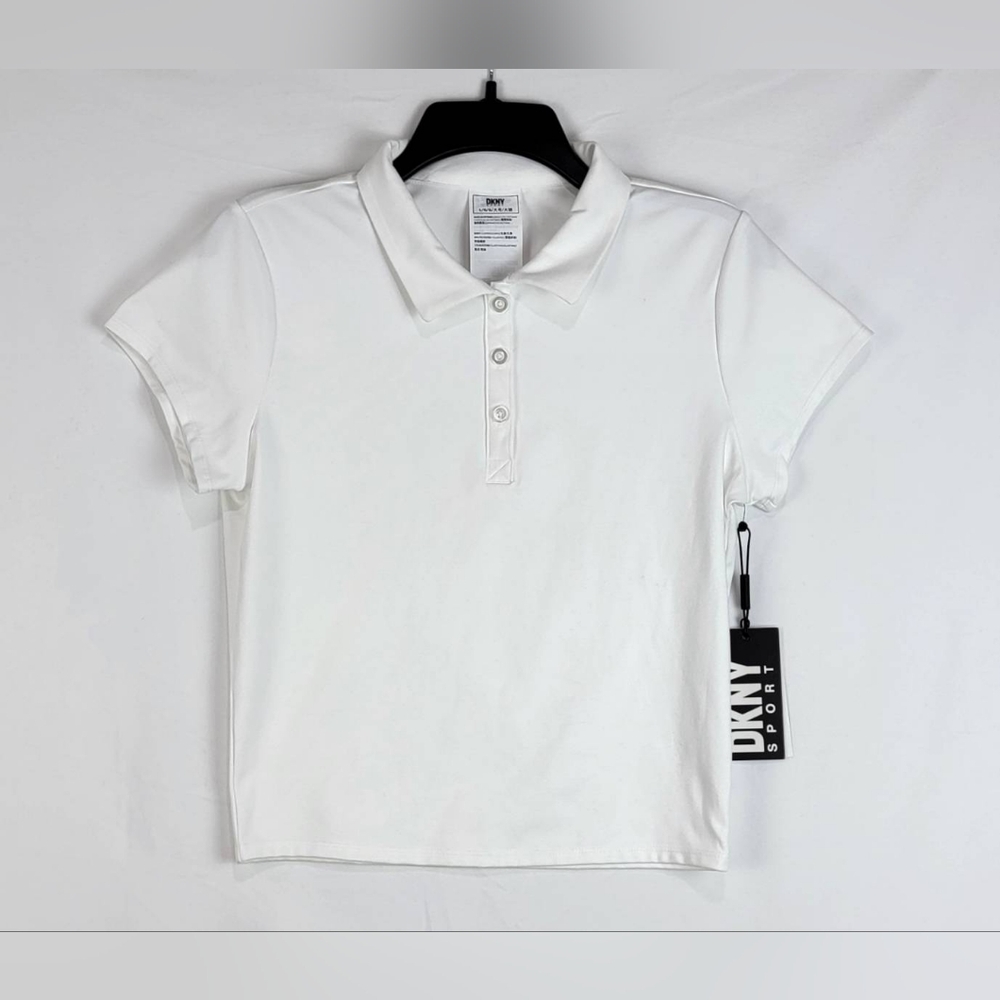 $45 DKNY Womens Sport Balance Polo Top - Picture 3 of 8